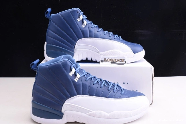 Rep 12 Blue Jordan Air 130690-404 Retro Stone 0731